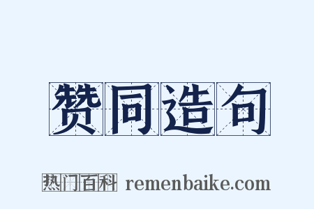 赞同造句是什么意思的图片